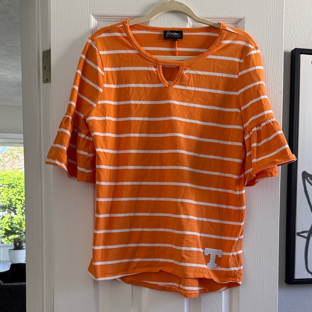 Tennessee Vol’s Orange Striped Women's Top by Gameday Couture
